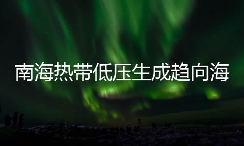 南海热带低压生成趋向海南岛南部海面，广东发布预警注意海面大风