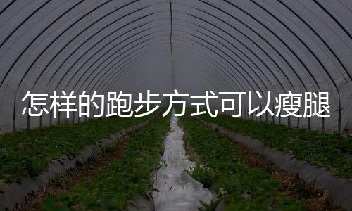 怎样的跑步方式可以瘦腿呢？