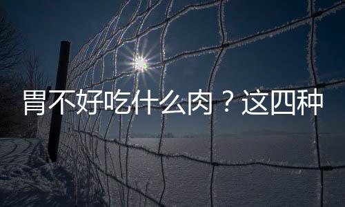 胃不好吃什么肉？这四种最值得推荐